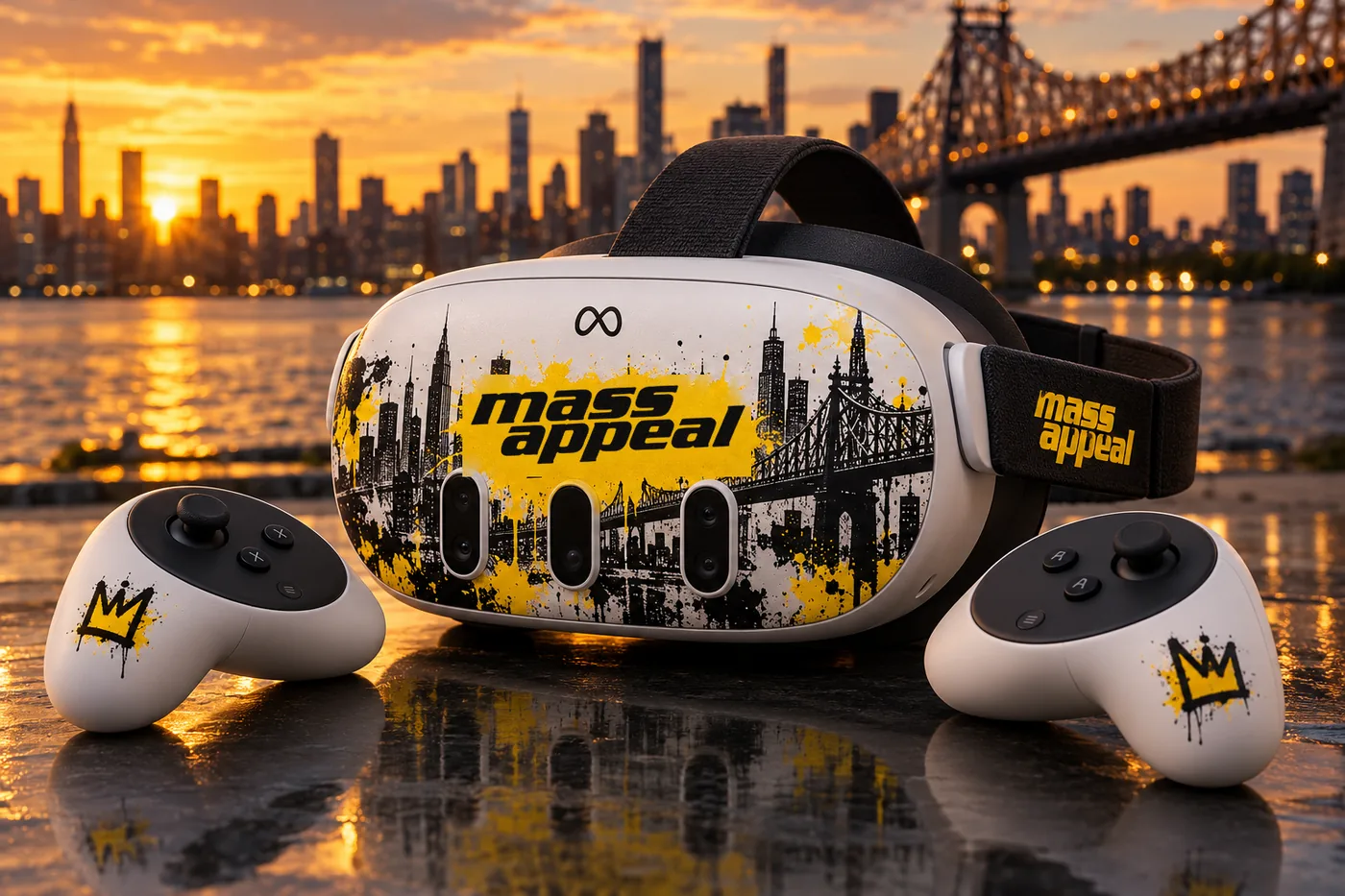 Mass Appeal edition Meta Quest 3 headset and controllers